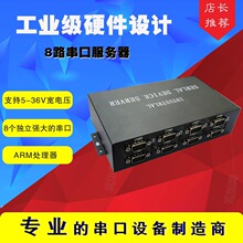 8��rs232���ڷ����� ����ͨӍ�W�P �����D16�W��TCPIP֧��modbus