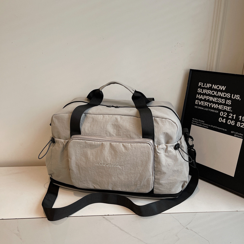 Nueva bolsa de viaje plegable de gran capacidad separación seca y húmeda bolsa deportiva de fitness bolsa de viaje portátil en espera de producción bolsa de mano