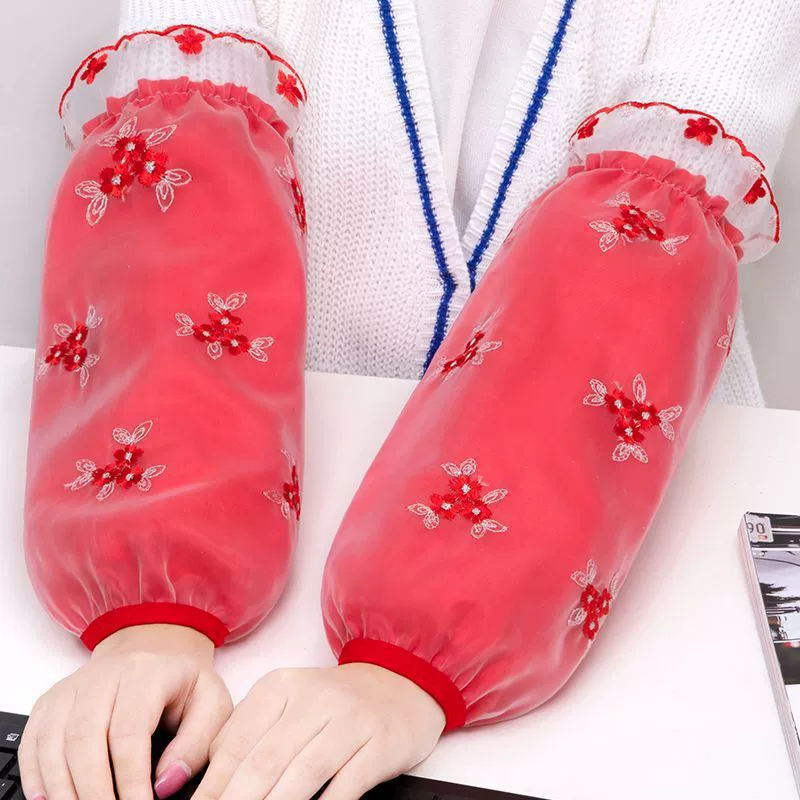 Студенческие короткие противообрастающие осенне-зимние рабочие рукава, домашние рукава, женские рукава, длинные кружевные рукава для офисных работников