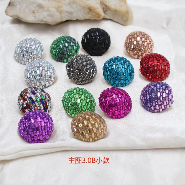 European and American new gradient full diamond earrings earrings glass color light luxury fashion earrings high earrings