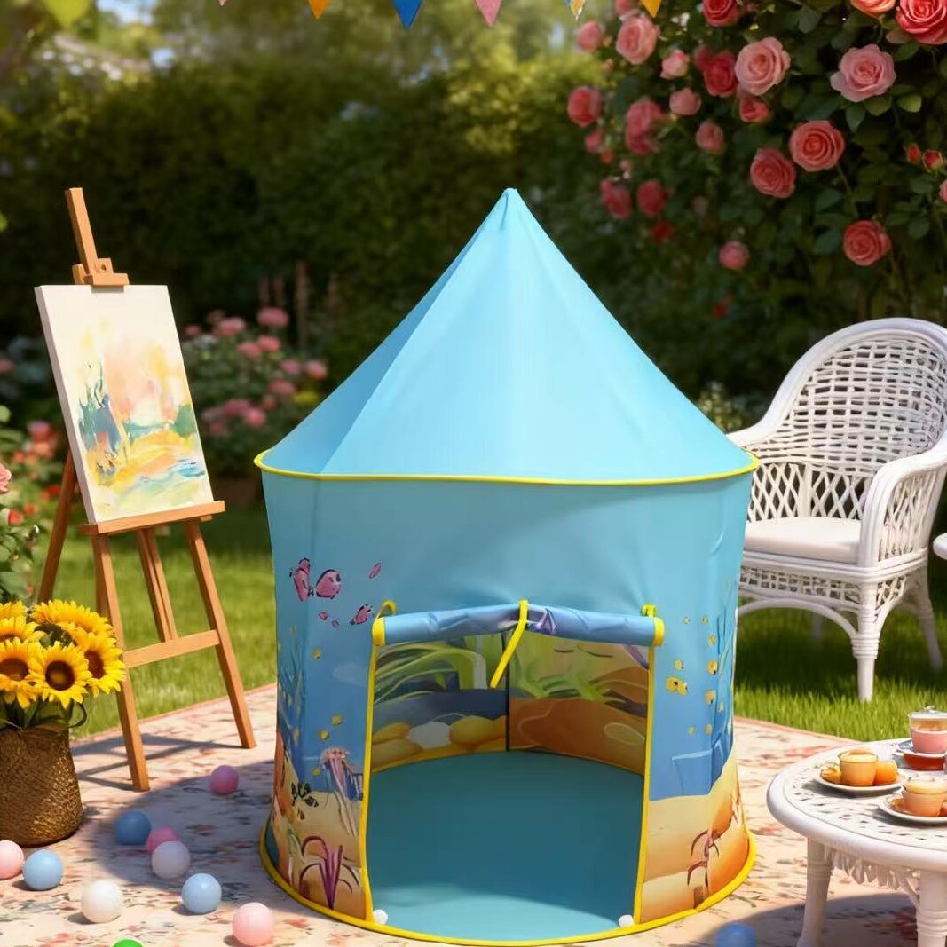 Procesamiento personalizado tienda de campaña para niños princesa castillo secreto casa de juegos bebé cama interior portátil pequeña tienda de campaña
