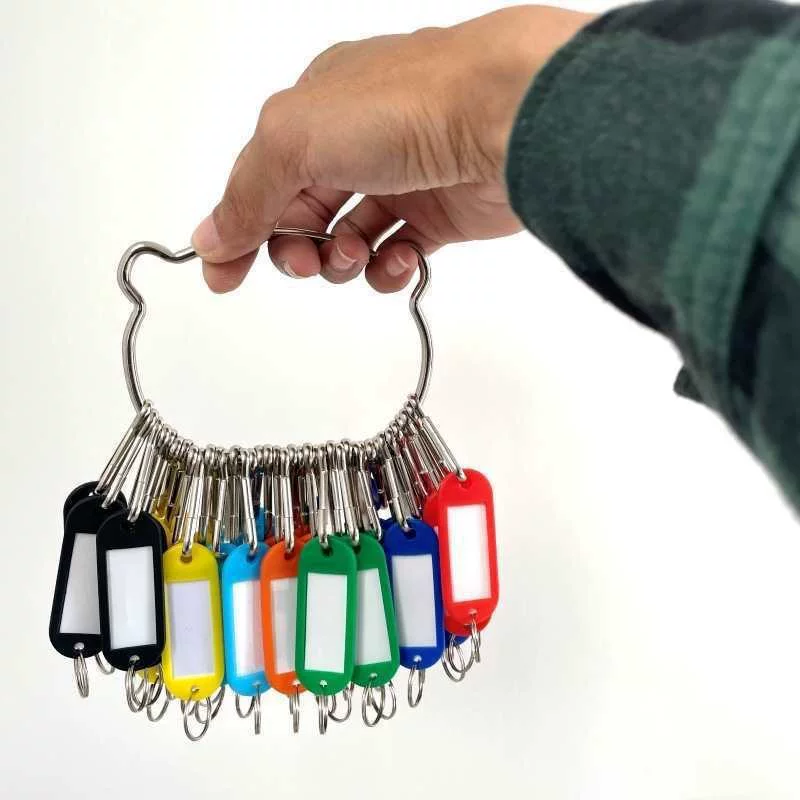 Кольцо для ключей с брелком, табличка для ключей с диском для хранения ключей, классификация ключей, менеджер для супермаркетов, горячие трансграничные товары