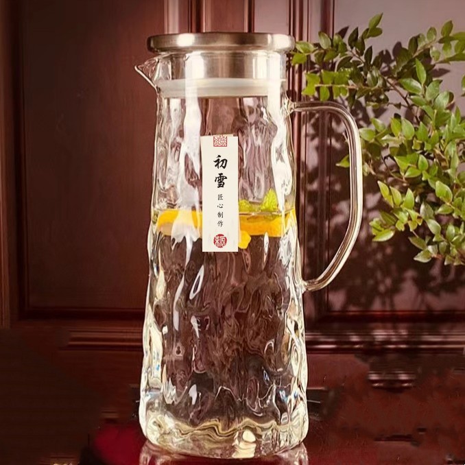 7点セット高級水具】氷河紋水筒セット高ホウ素シリコン耐熱水具家庭用大容量カップ|undefined