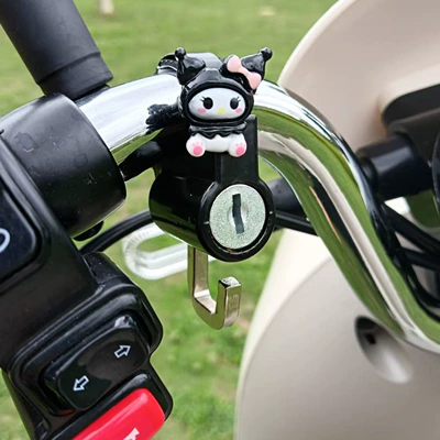 Helmet lock Electric Vehicles, Motorcycles, Scooters, Mountain - helmet-lock-resin-black-kumi