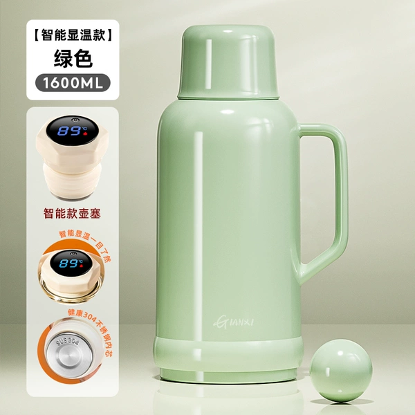 Green warm liner stainless steel, 1600 ml, increased thickness