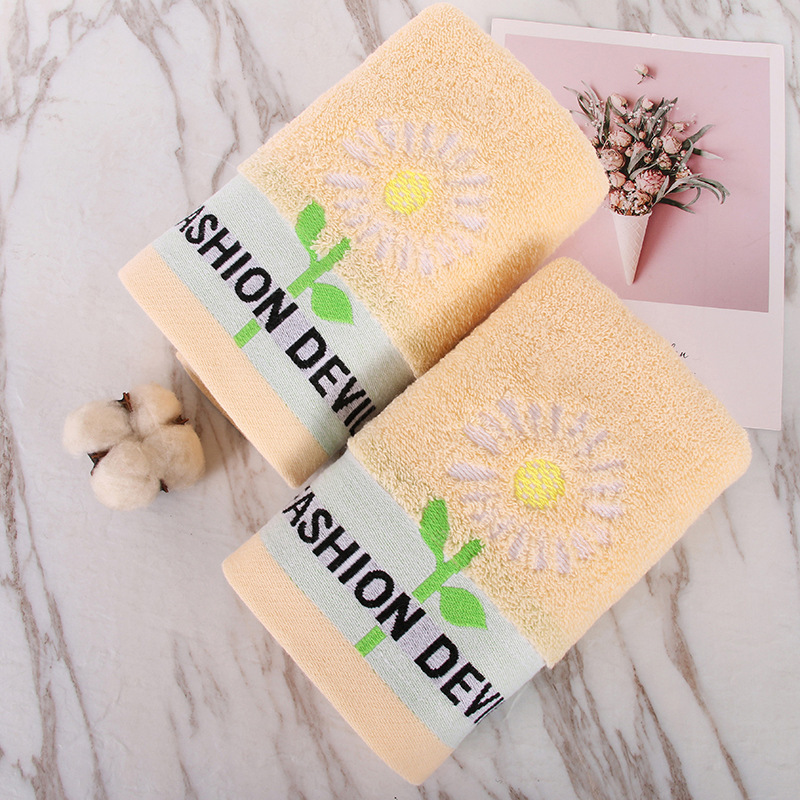 Toallas de algodón puro, tipo A, al por mayor, gruesas, suaves, absorbentes, de poliéster y algodón, toallas faciales para adultos, de secado rápido, para lavarse la cara.