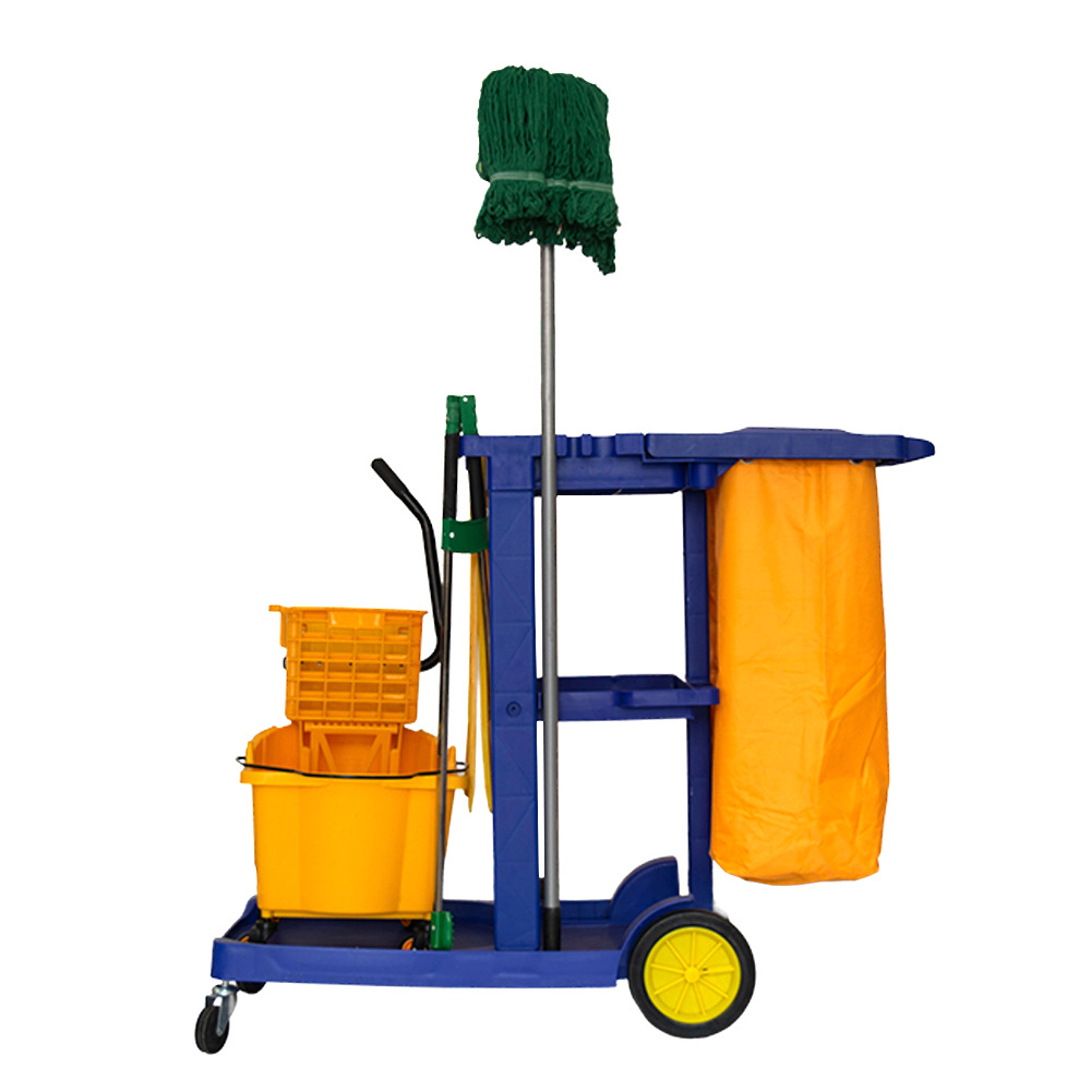 Camión de limpieza al por mayor de fábrica, carro de limpieza, carro multifuncional, carro de paja, carro de herramientas, limpieza, hotel dedicado