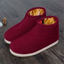 冬季棉鞋拖鞋保暖棉鞋鞋男女家居加厚手工加绒防滑底泡沫室内老棉