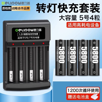 Delip No. 5 rechargeable battery: Hibrid akkumulyator batareyaları - 4019-turning-light-charger-no-5-5800-battery-4-cells