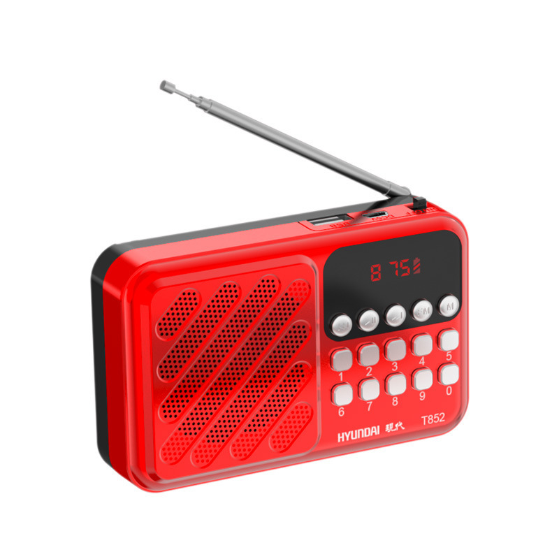 高齢者向けの現代の T852 カードラジオポータブルオペラリスニングマシン MP3 Bluetooth 音楽プレーヤー小型スピーカー|undefined