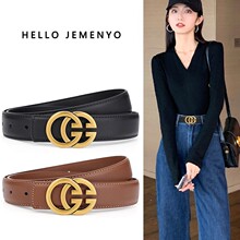 皮带女士真皮装饰西装高级感黑色时尚潮流2024牛仔裤带潮代发批发