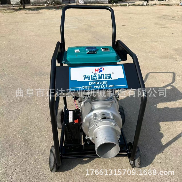 农田灌溉自吸式抽水机 小区园林排污泵  192柴油风冷水泵机组