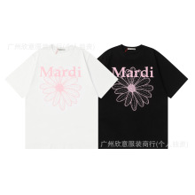 高版本Mard 韩国潮牌短袖小雏菊夏季金高银同款圆领宽松男女