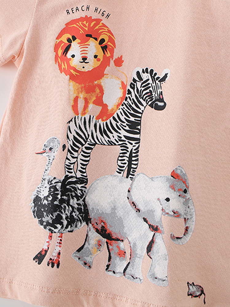 Malwee transfronterizo camiseta de niño verano nuevo estilo europeo y americano de niños de cuello redondo de manga corta lindos chaqueta de niño pequeño