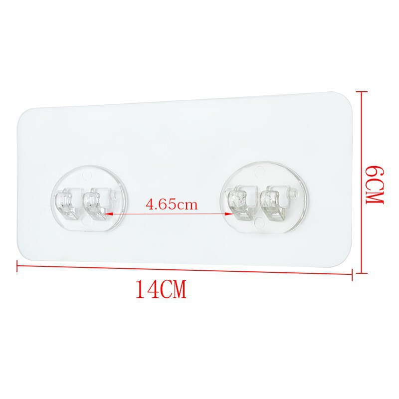Cross-Border Hook Strong Adhesive Hook Wall Punch-Free Storage Rack Transparent Patch Accessories Wall-Mounted Double-Claw Adhesive Hook Cross-Border Hook Strong Adhesive Hook Wall Punch-Free Storage Rack Transparent Patch Accessories Wall-Mounted Double-Claw Adhesive Hook