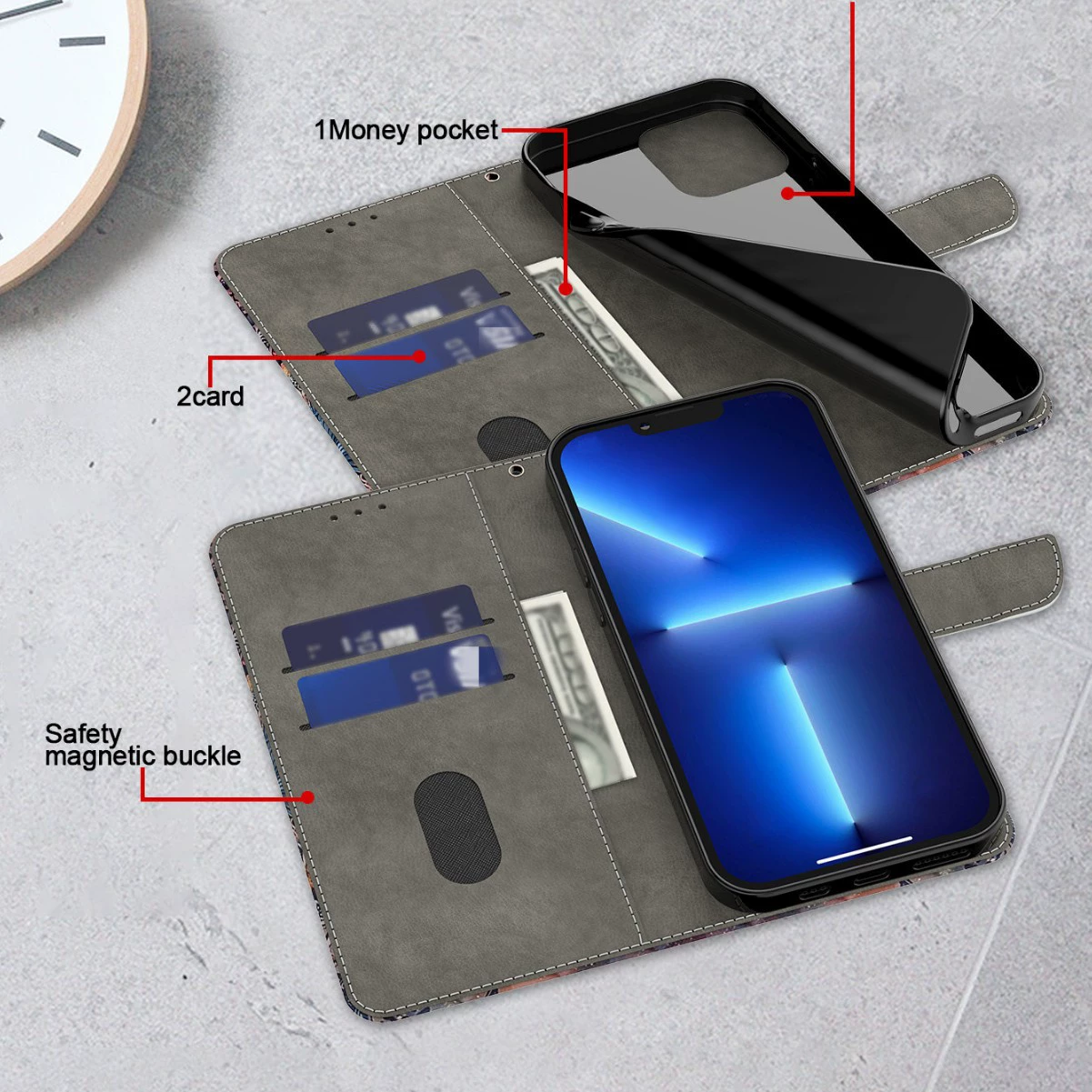 Samsung, S26, совместимый кошелек, раскрашенный мобильный телефон, защитный чехол, Galaxy s26EDGE, новая коллекция