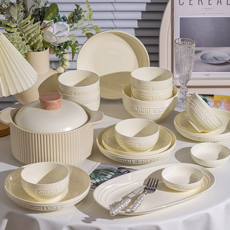 High quality tableware, cream set, soup bowl, increased thickness