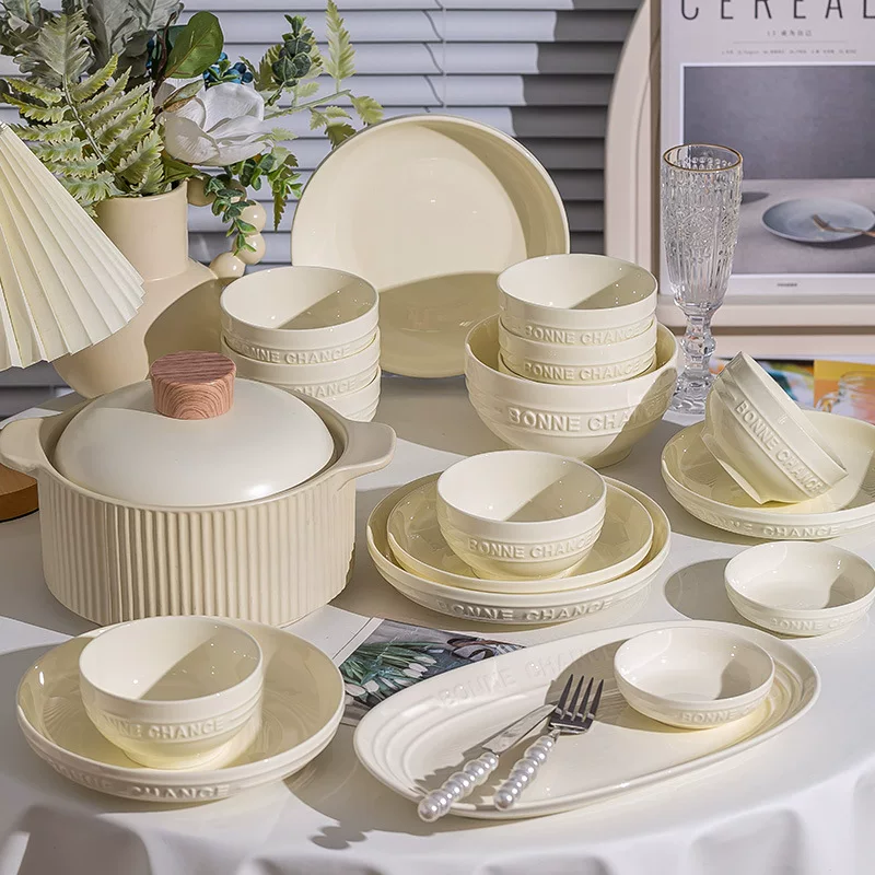 High quality tableware, cream set, soup bowl, increased thickness