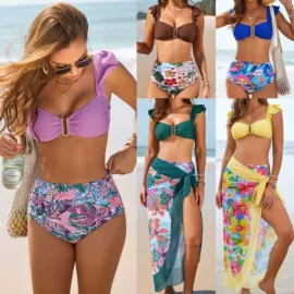 连体泳衣;比基尼;三件套泳装