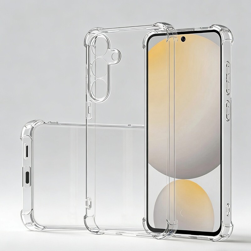 Suitable for Samsung S26 Ultra Airbag Anti-Fall Phone Case Samsung S25Fe Transparent Protective Cover Tpu Soft Gel