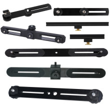 摄像补光灯长横杆灯架 一字双机位支架 双头闪光灯相机麦克风支架