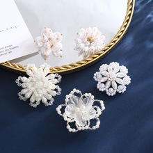 新款甜美钉珠串珠钻花饰品配件 diy手工衣帽串珠发夹发饰耳饰材料