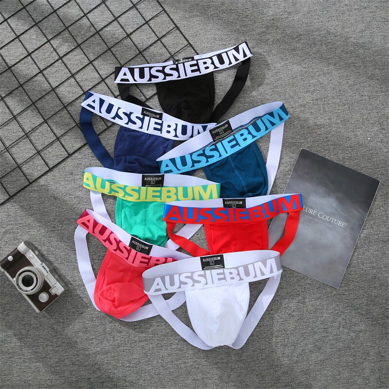 New Men's Low Waist Double Ding Underwear Cotton Sexy Seamless Hip U Convex Fun Thong AUSSIEBUM New Men's Low Waist Double Ding Underwear Cotton Sexy Seamless Hip U Convex Fun Thong AUSSIEBUM