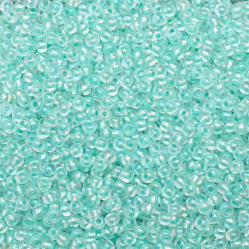 2 - 4mm accesorios de collar de pulsera caseros DIY hechos a mano con cuentas de arroz de núcleo teñido de cuentas de color mágico súper excelente