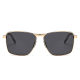 Tiktok-Style Polarized Sunglasses New High-End Large Frame Sunglasses for Men Black Versatile Metal Driver's Glasses Wholesale