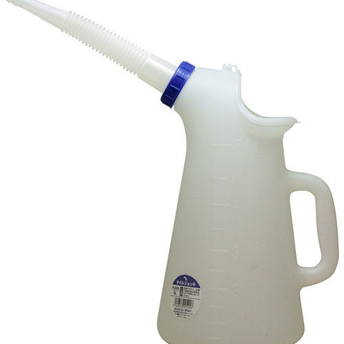 AZ塑胶注油器液体注入器加厚油壶加水壶带刻度原装正品5L PJ015