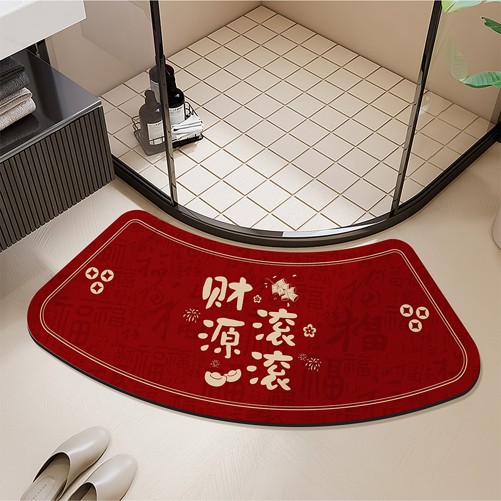 alfombra de suelo de baño alfombra de puerta de entrada alfombra de baño alfombra antideslizante de baño absorbente de agua alfombra doméstica