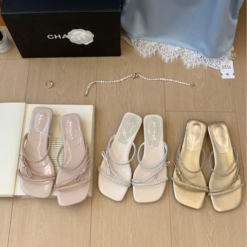 Guangzhou Dropshipping 2026 Spring/Summer New Korean Style Single-Strap Open-Toe High-Heeled Sandals for Women Guangzhou Dropshipping 2026 Spring/Summer New Korean Style Single-Strap Open-Toe High-Heeled Sandals for Women