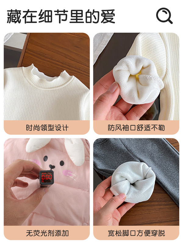 儿童轻薄羽绒马甲秋冬装2025款女宝宝衣服秋冬季保暖背心外出坎肩|undefined