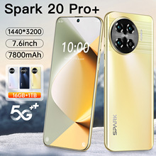 Spark 20 Pro跨境手机7.6寸大屏3+64内存真4G网八核外贸智能手机