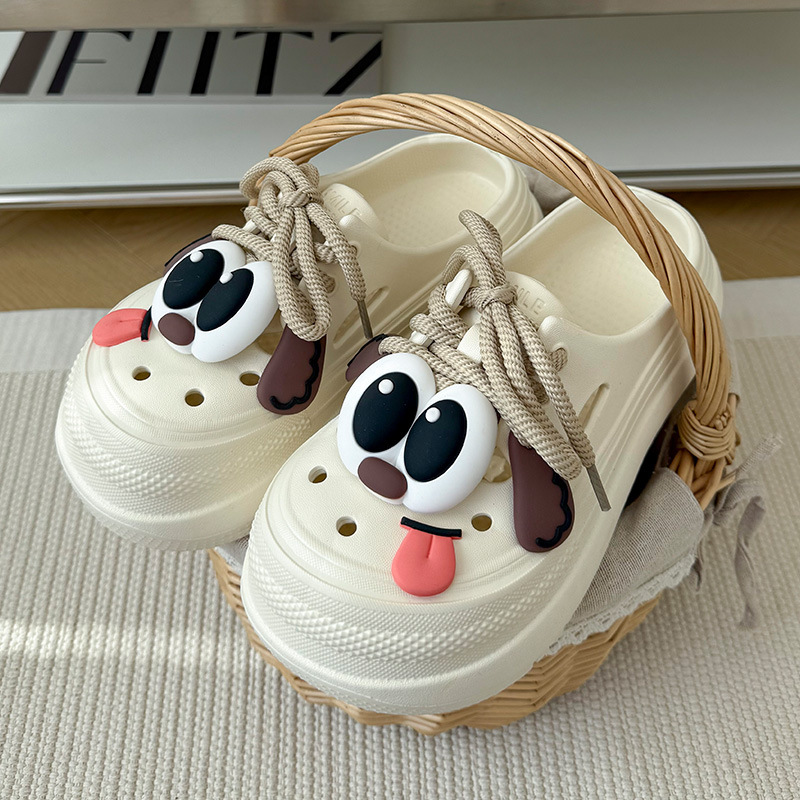 Zapatos antideslizantes con agujeros, zapatillas de moda lindas de dibujos animados para mujer, estudiantes, enfermeras, zapatillas de playa de verano suaves y resistentes al desgaste