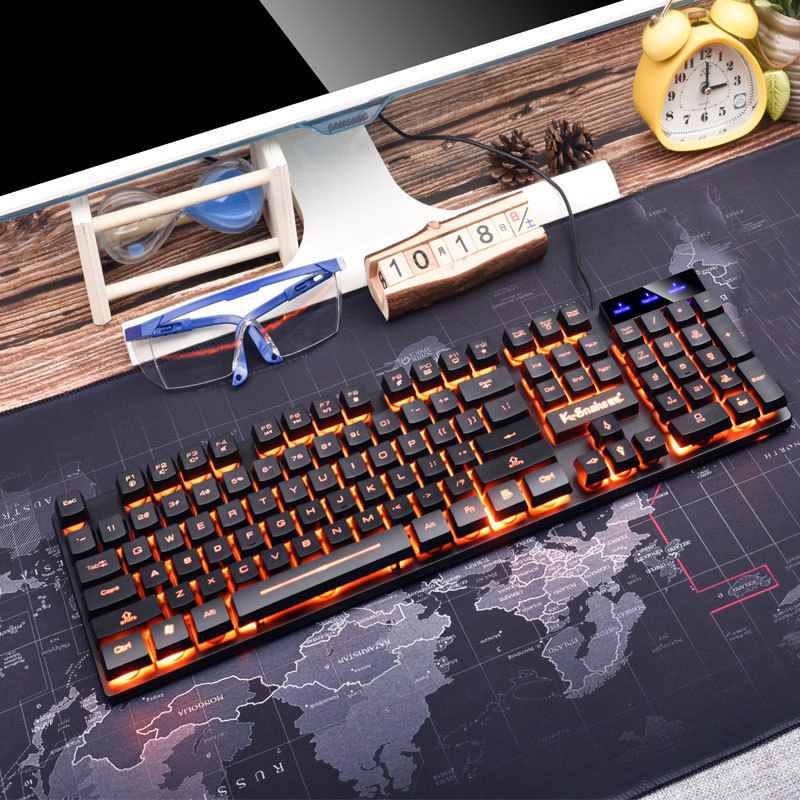 Viper K4 Wired Keyboard USB Gaming Backlit Notebook Desktop Computer Silent Keyboard for Office and Home Use