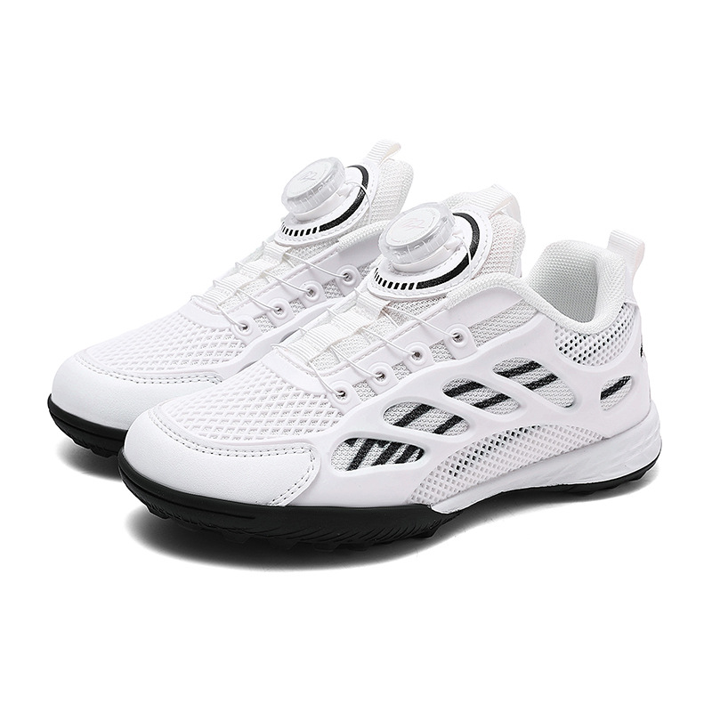 Nuevos zapatos de fútbol de clavos infantiles transfronterizos zapatos de fútbol de entrenamiento al aire libre de estudiantes primarios zapatos antideslizantes botones zapatos de fútbol mayoristas