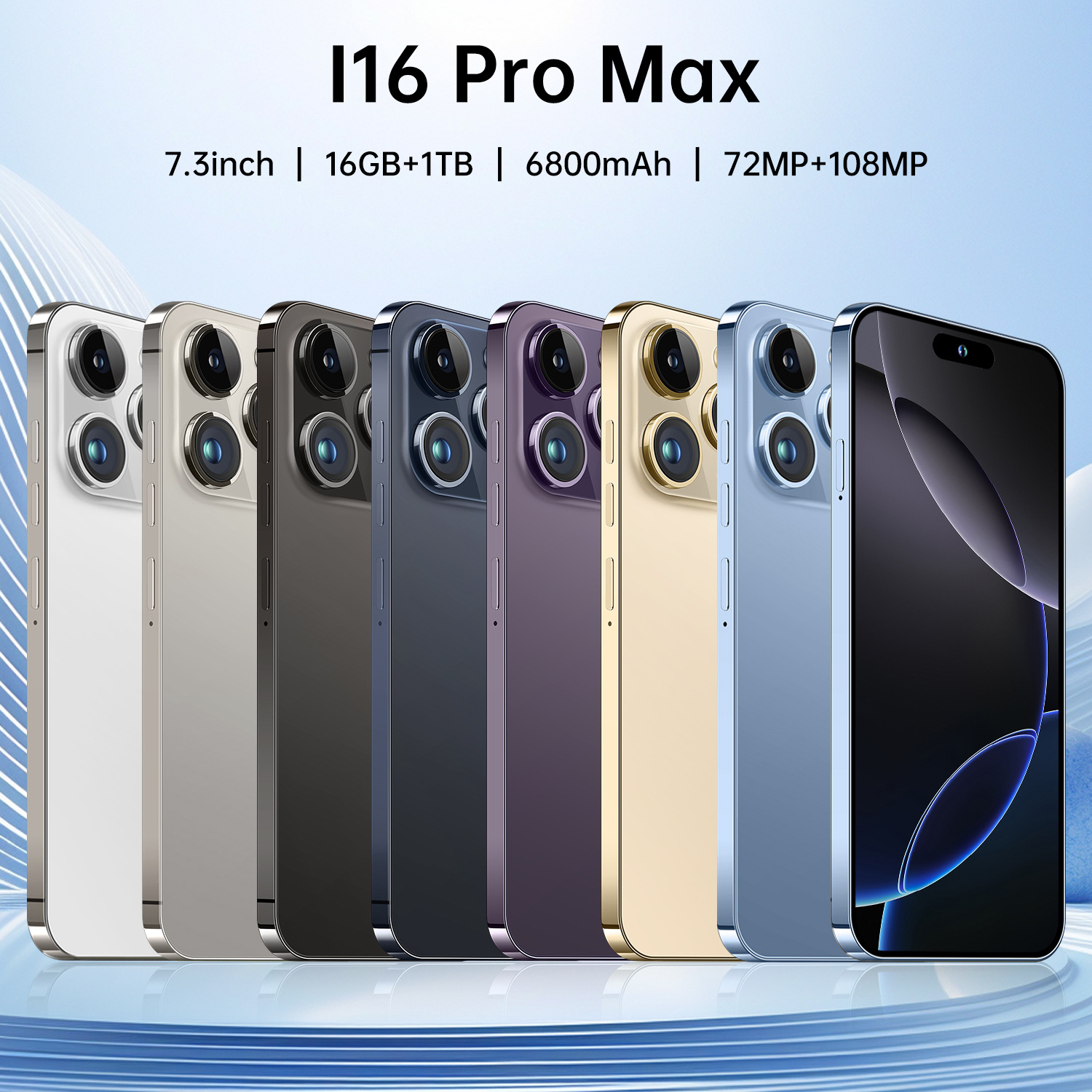 i16 Pro Max 新しいクロスボーダー携帯電話 2+16GB スマートアイランド