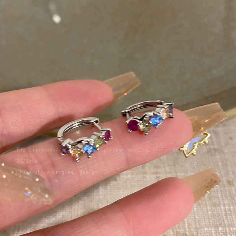 Старинные серьги S925 серебряная игла — жемчужина, кольцо и геометрические стили, легкие 0.005 кг