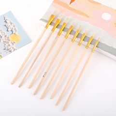 彩絵陶器用羊毛平筆 油絵工芸用 グリッター絵の具用 N0鉛筆絵の具用 小型軟毛金彩筆