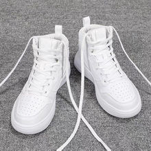 夏季高帮男鞋新款韩版百搭板鞋男学生潮流鞋子秋季男生休闲小白鞋