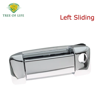 69230-26080 69230-26070 Is Suitable for Toyota Hiace Sliding Door Exterior Handle Chrome Plated (Armrest, handle, handle) - left-69230-26080-69240-26070