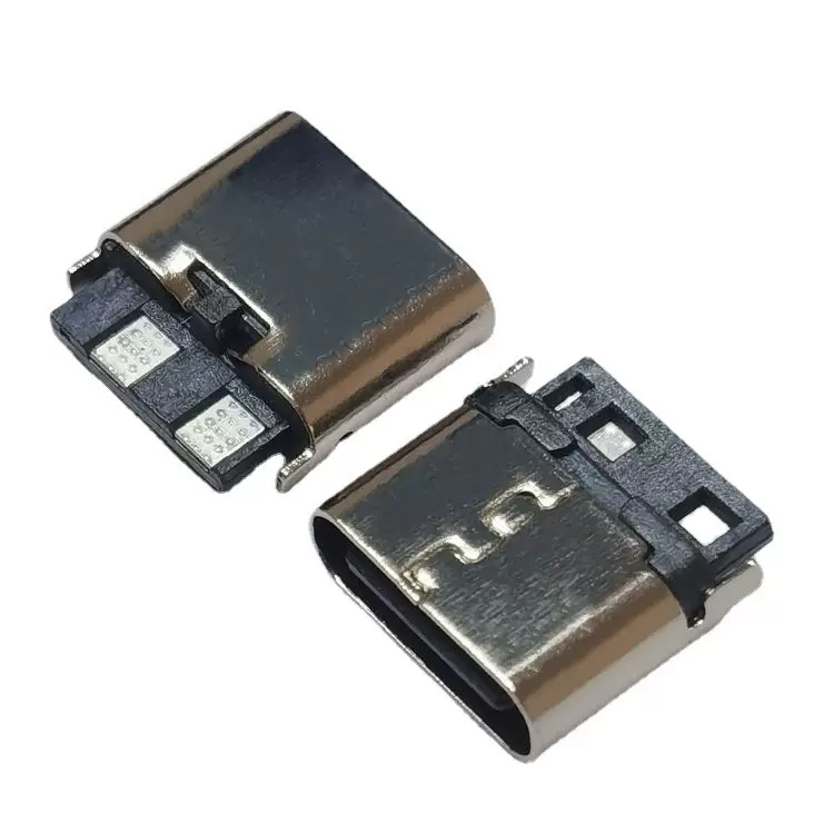 typec2p焊线母座Type-C2P焊线式母座体长6.5/8.8/10.0/11.5/13.0