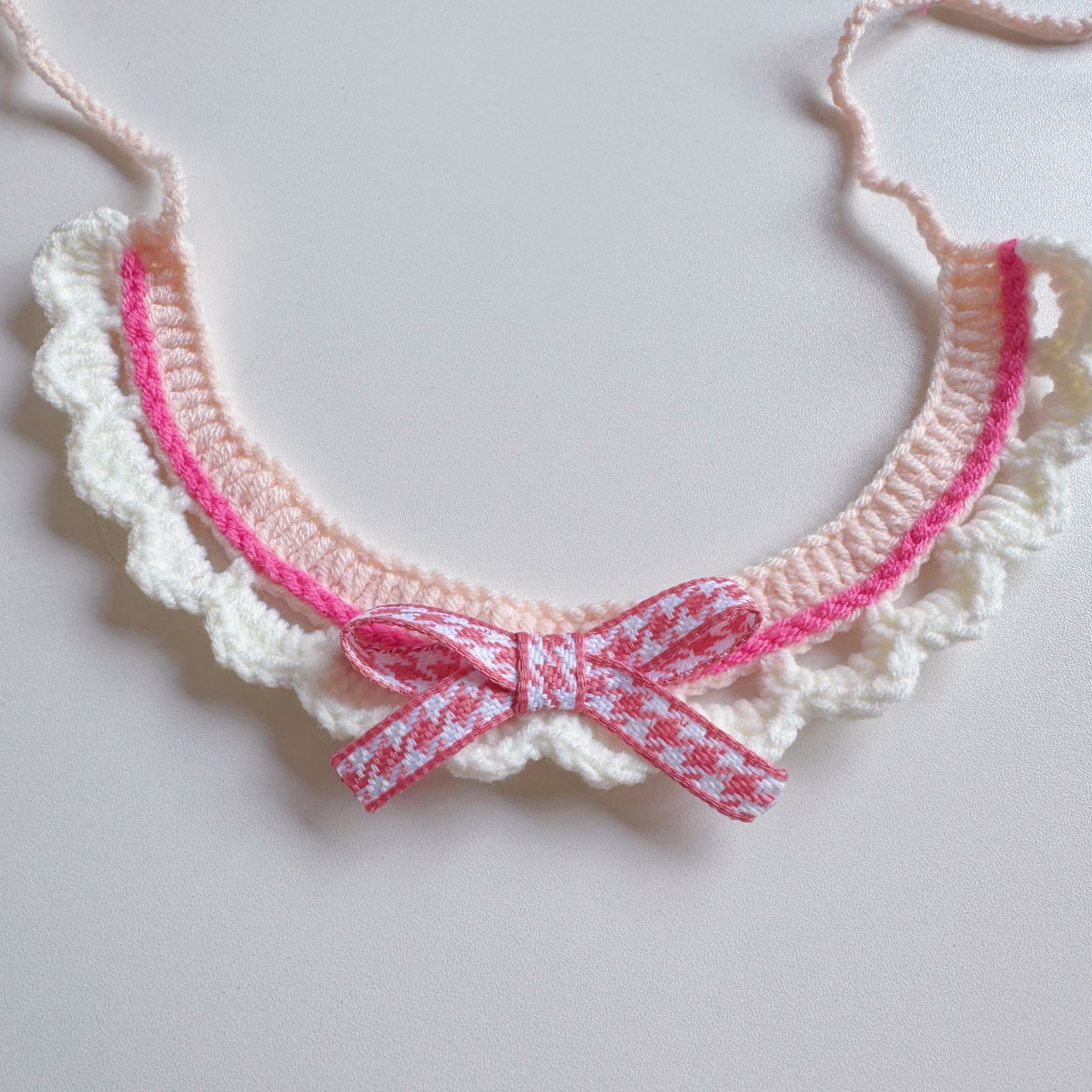 スプリングフィールドフラワーペットウールニット首輪猫唾液タオル蜂よだれかけ犬よだれかけかわいいドレスアップ