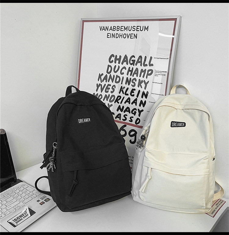 Rucksack Herren Universität Student Leinen Rucksack ins japanischer Stil einfach große Kapazität Reiserucksack Gymnasium Mittelschule Schüler Rucksack