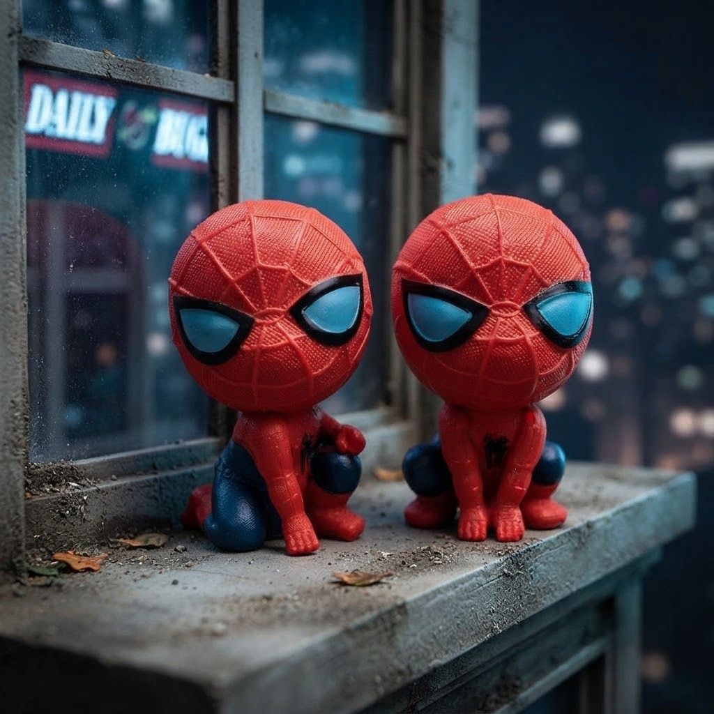 Figura de Acción de Spider-Man de PVC para Coche y Escritorio