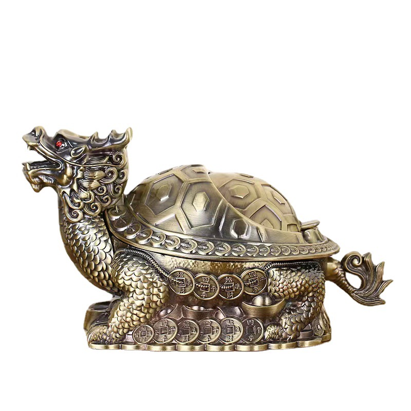 용거북, 금두꺼비 풍요의 뿔, 재떨이, 금속공예 장식품, 사무용품, 용몸, 거북장수건강장식
