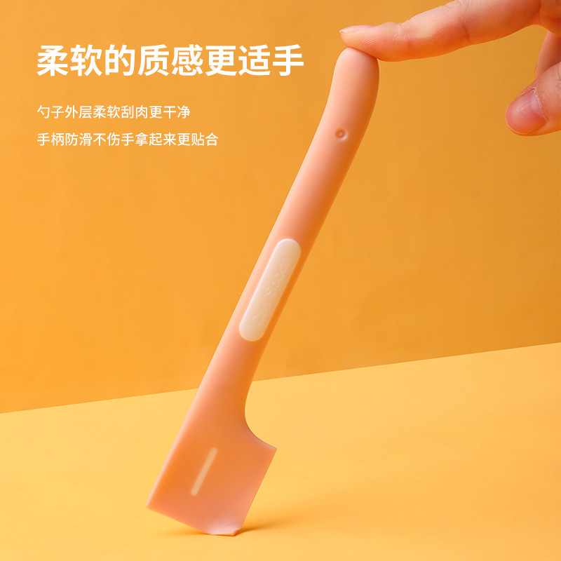 Pet puede cuchara de silicona mango largo gato abrelatas húmedo gato comida cuchara agitación alimentador PET vajilla al por mayor