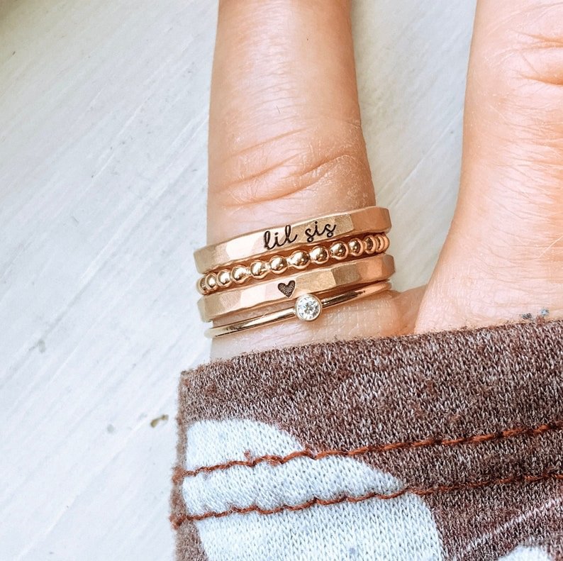 Valentinstag Muttertag Vatertag, Kombination Klappring Gravur Name Personalisierung_voghion.com