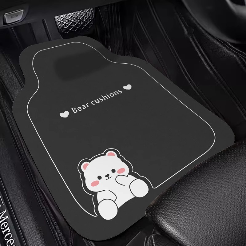 Light Luxury Car Floor Mats, Car Driving Foot Pads, Manufacturers Supply Washable and Easy-Care Wire Ring Soil-Resistant Floor Mats